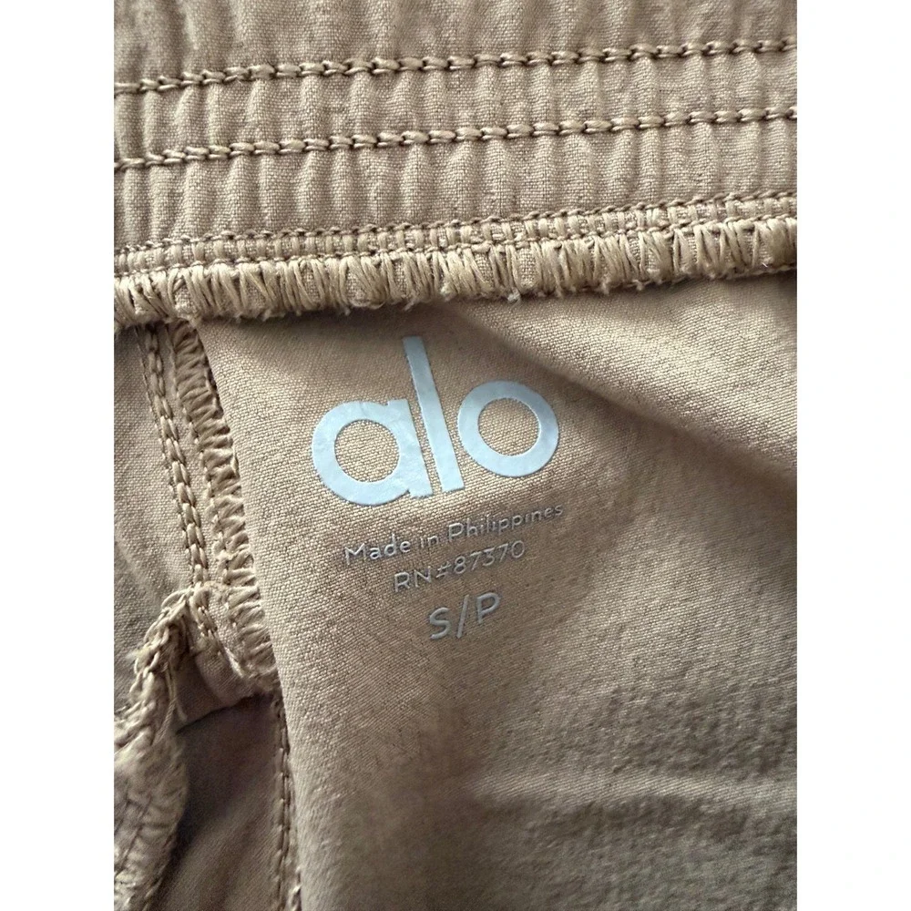 Alo Yoga Jogger Women S Brown Tan High Waist Activewear Pants Gorpcore Neutral